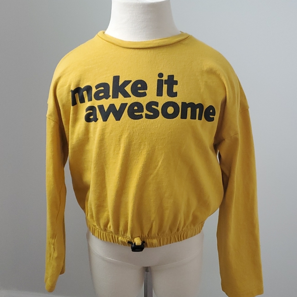 Zapa kids yellow long sleeve tee shirt